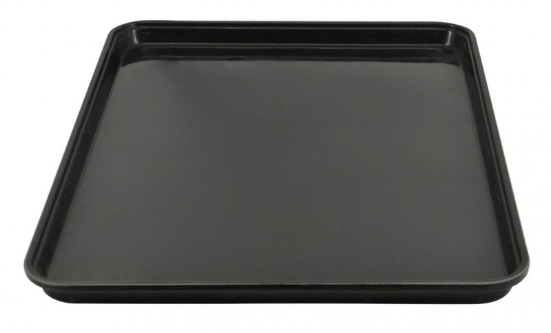 25.5� x 17.75� x 1� Black Fiberglass Market Tray